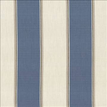 Thoreau Stripe Indigo by Kasmir Fabric 1446 42% Viscose 40% Polyester 18% Linen CHINA 30,000 Martindale Cycles H: 14 inches, V: N/A 57 - Fabric Carolina - Kasmir