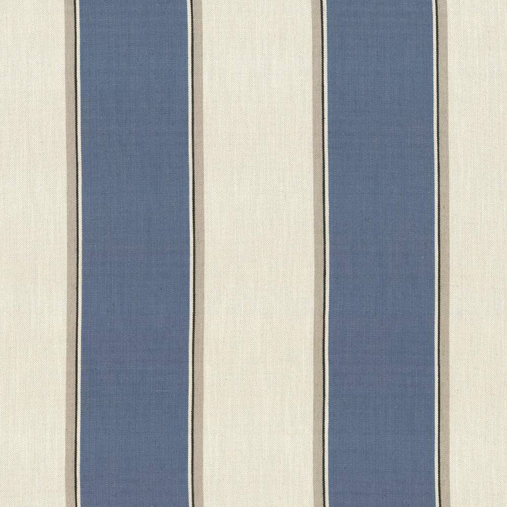 Thoreau Stripe Indigo by Kasmir Fabric 1446 42% Viscose
40% Polyester
18% Linen
 CHINA </p><p>Repeat: Horizontal: 14 inches and Vertical: N/A 57 - Fabric Carolina -