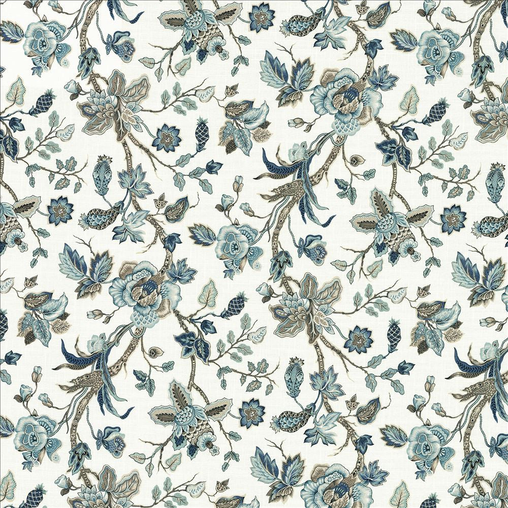 Thorndon Lane Mist  by Kasmir Fabric 1474 100% Cotton  SPAIN  </p><p>Repeat: Horizontal: 27 inches and Vertical: 27 inches 54  - Fabric Carolina -
