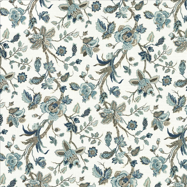 Thorndon Lane Mist  by Kasmir Fabric 1474 100% Cotton  SPAIN  </p><p>Repeat: Horizontal: 27 inches and Vertical: 27 inches 54  - Fabric Carolina -