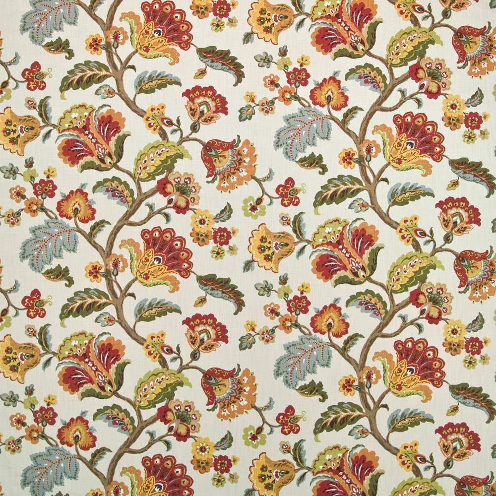 Thornton Hill Fiesta by Kasmir Fabric 1402 CHINA 10,000 Wyzenbeek Double Rubs H: 27 inches, V:25 2/8 inches 54 - Fabric Carolina - Kasmir