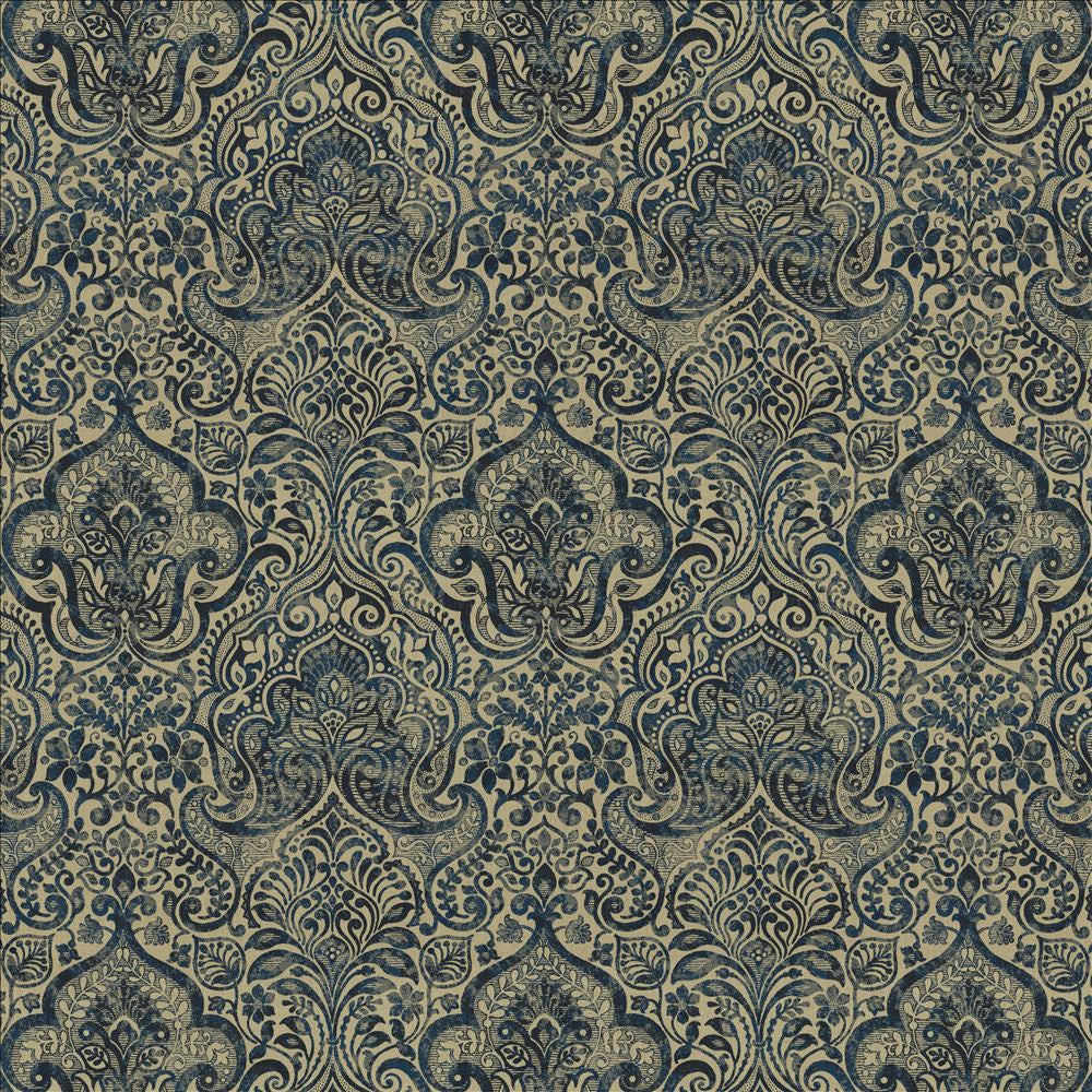 Thornwood Blue by Kasmir Fabric 1458 100% Linen
 ESTONIA 14,000 Martindale Cycles </p><p>Repeat: Horizontal: 19 6/8 inches and Vertical: 25 inches 58 - Fabric Carolina -
