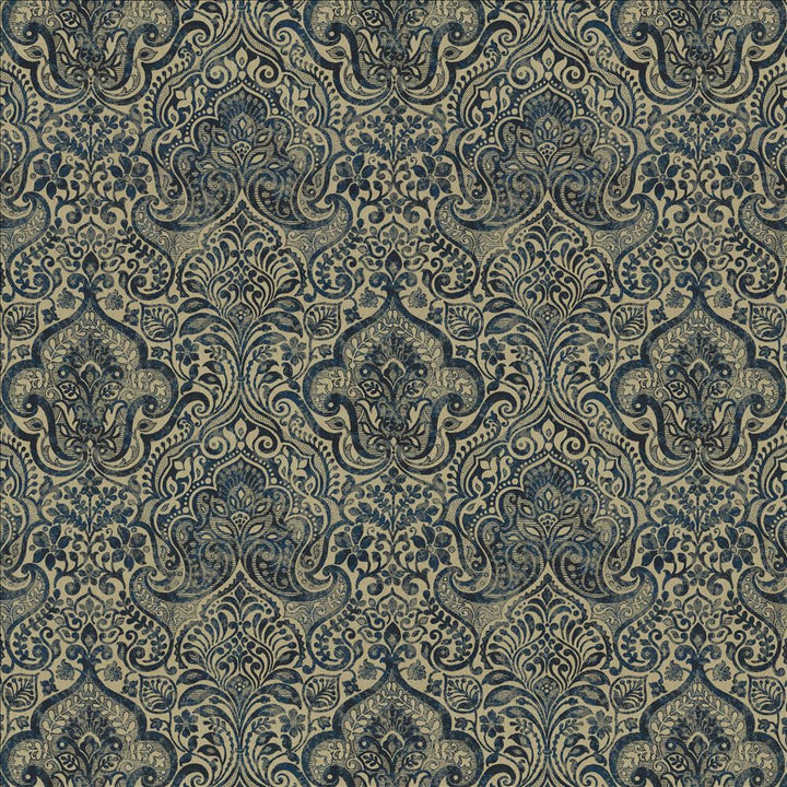 Thornwood Blue by Kasmir Fabric 1458 100% Linen
 ESTONIA 14,000 Martindale Cycles </p><p>Repeat: Horizontal: 19 6/8 inches and Vertical: 25 inches 58 - Fabric Carolina -