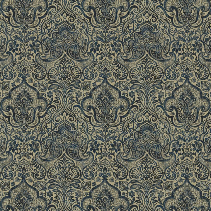 Thornwood Blue by Kasmir Fabric 1458 100% Linen
 ESTONIA </p><p>Repeat: Horizontal: 19 6/8 inches and Vertical: 25 inches 58 - Fabric Carolina -