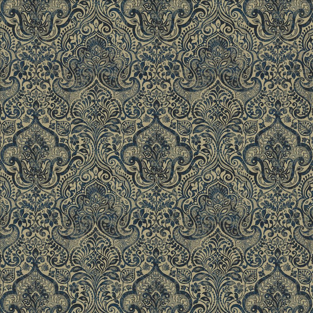 Thornwood Blue  by Kasmir Fabric See sample 100% Linen
 ESTONIA 14,000 Martindale Cycles </p><p>Repeat: Horizontal: 19 6/8 inches and Vertical: 25 inches 58  - Fabric Carolina -