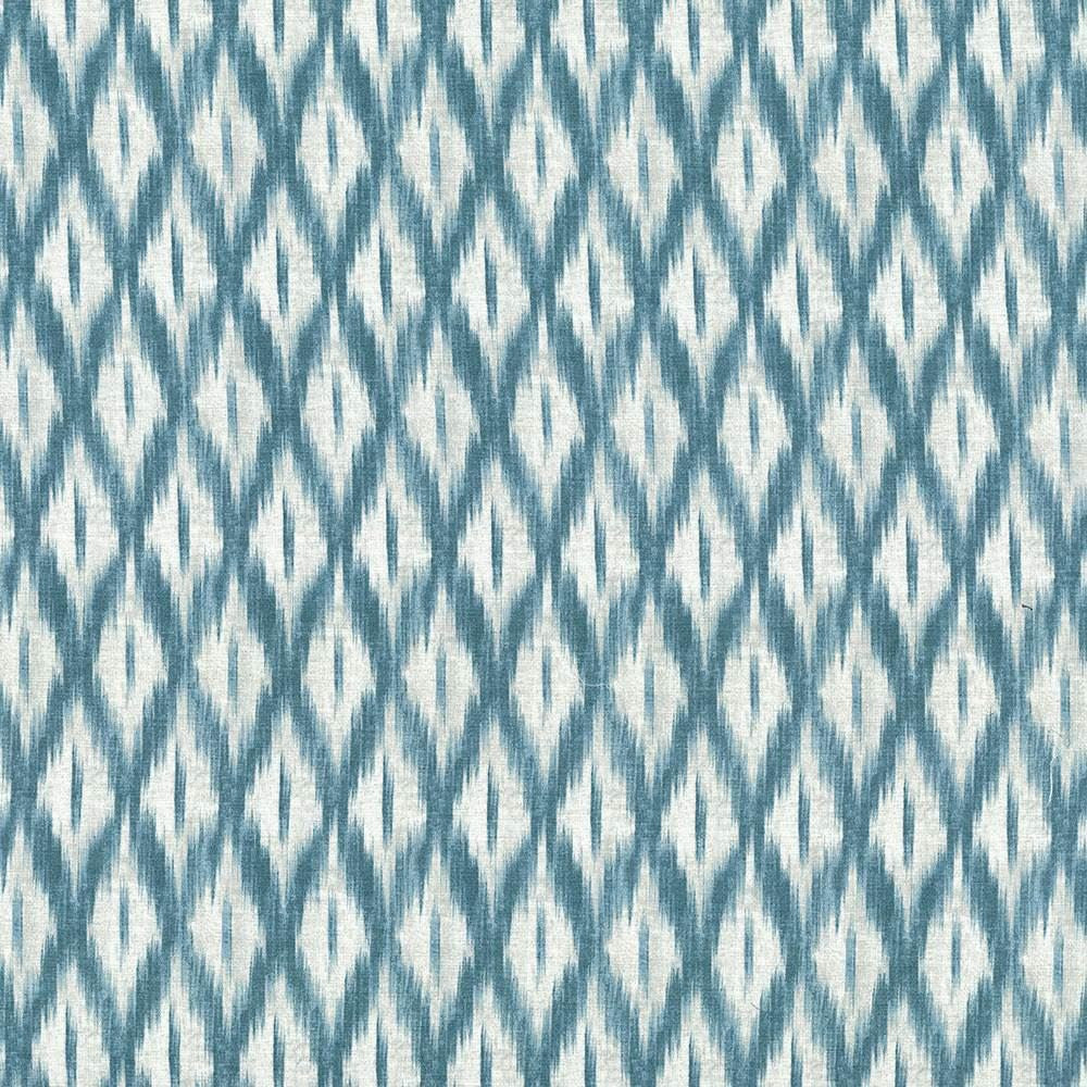 Tiburon Teal by Kasmir Fabric 5073 100% Cotton
 PAKISTAN 15,000 Wyzenbeek Double Rubs </p><p>Repeat: Horizontal: 6 6/8 inches and Vertical: 9 inches 54 - Fabric Carolina -