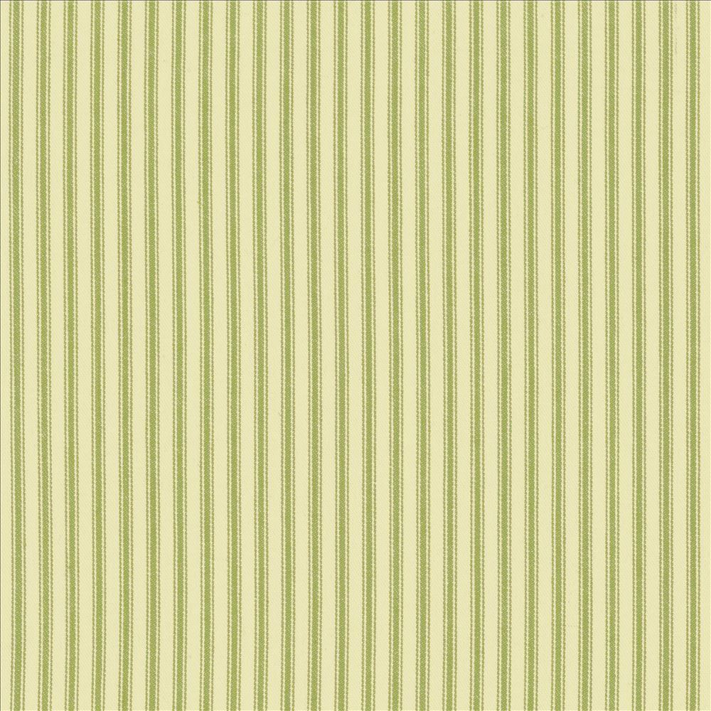Ticking Stripe Sage by Kasmir Fabric 5145 100% Cotton CHINA 15,000 Wyzenbeek Double Rubs Horizontal: 4/8 inches and Vertical: 0 Inches 55 - Fabric Carolina -