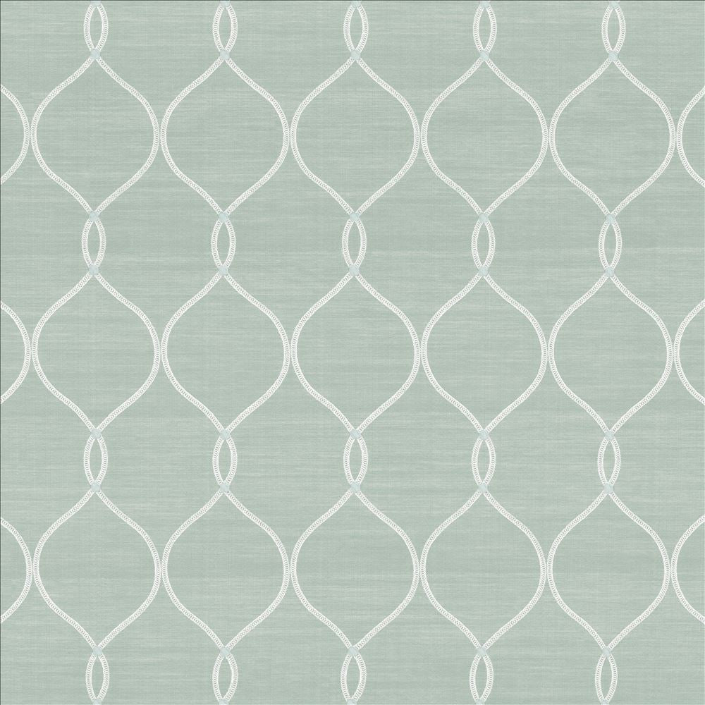 Tidepool Duckegg by Kasmir Fabric 1449 67% Polyester
33% Cotton
 INDIA </p><p>Repeat: Horizontal: 5 3/8 inches and Vertical: 9 4/8 inches 53 - Fabric Carolina -