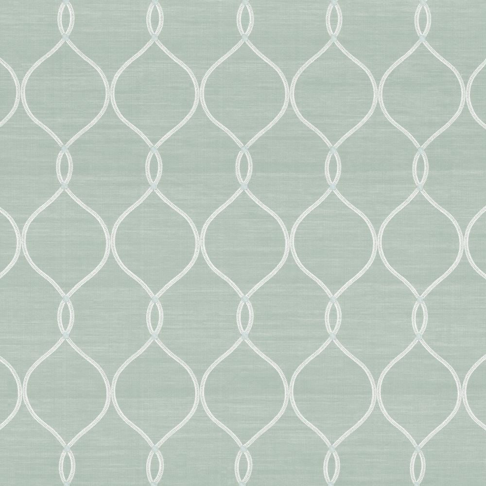 Tidepool Duckegg by Kasmir Fabric 1449 67% Polyester
33% Cotton
 INDIA </p><p>Repeat: Horizontal: 5 3/8 inches and Vertical: 9 4/8 inches 53 - Fabric Carolina -