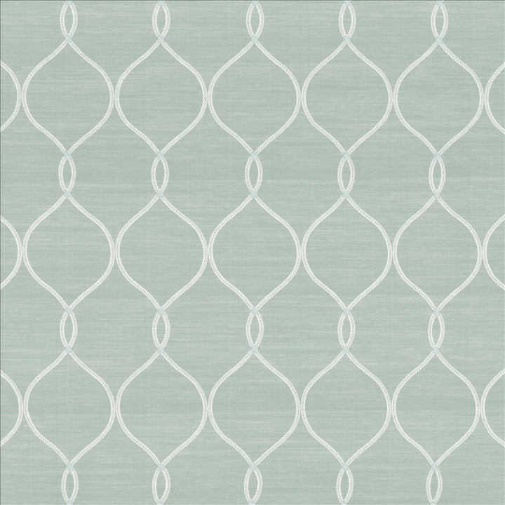 Tidepool Duckegg by Kasmir Fabric 1449 67% Polyester 33% Cotton INDIA Not Tested Horizontal: 5 3/8 inches and Vertical: 9 4/8 inches 53 - Fabric Carolina -