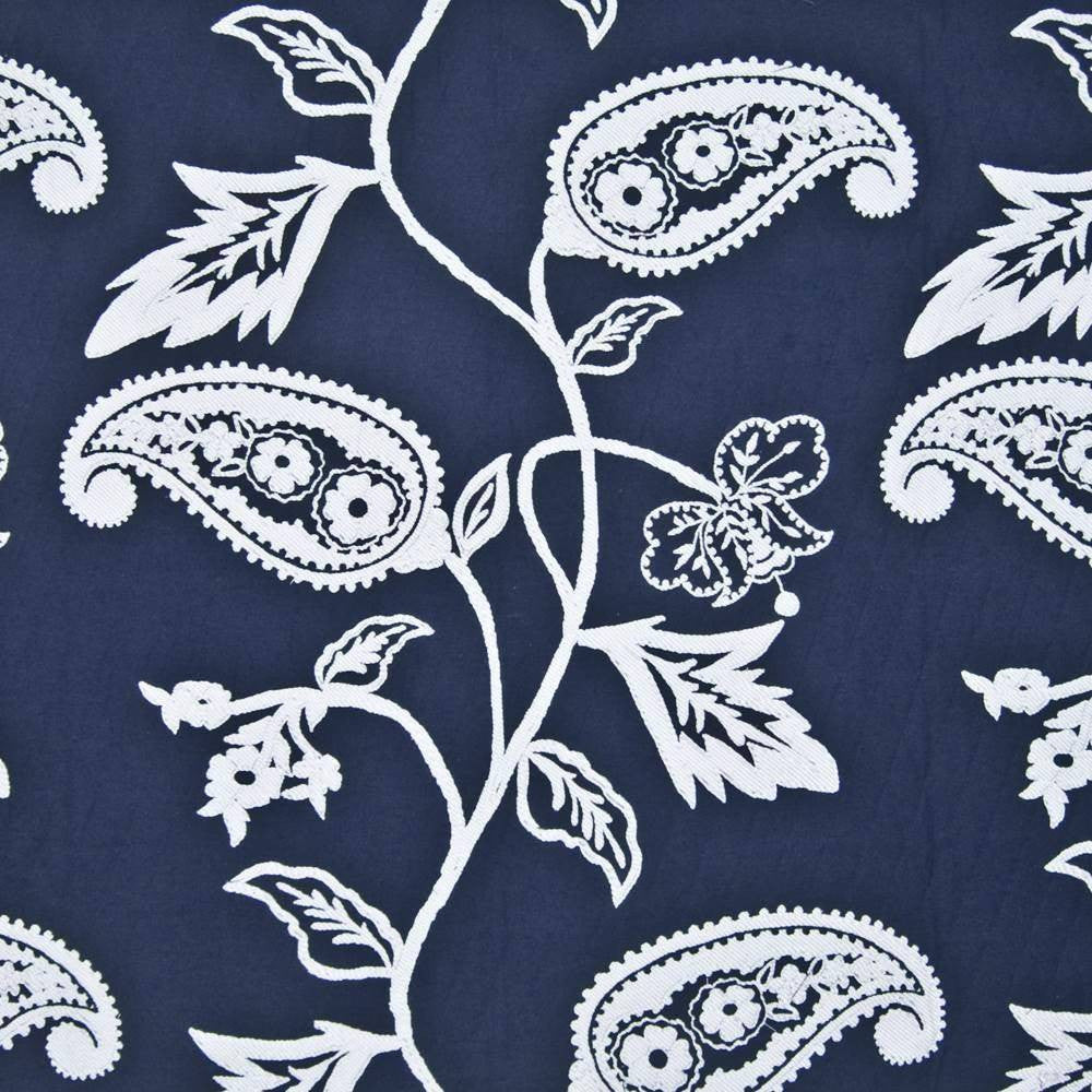 Tidewater Crewel Admiral by Kasmir Fabric 1385 USA 9,000 Wyzenbeek Double Rubs H: 28 2/8 inches, V:24 inches 53 - Fabric Carolina - Kasmir