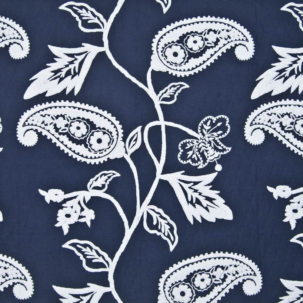 Tidewater Crewel Admiral by Kasmir Fabric 1385 83% Cotton
17% Linen
 USA 9,000 Wyzenbeek Double Rubs </p><p>Repeat: Horizontal: 28 2/8 inches and Vertical: 24 inches 53 - Fabric Carolina -