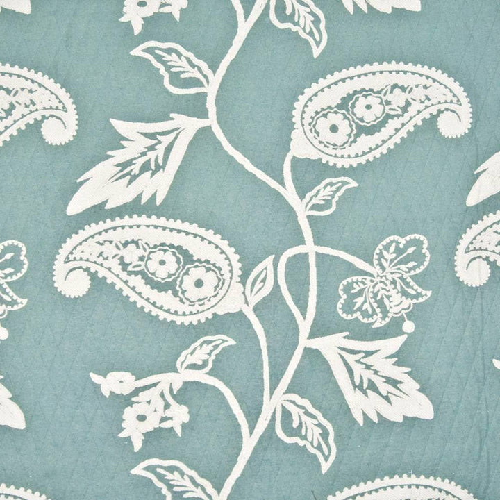 Tidewater Crewel Glacier by Kasmir Fabric 1385 USA 9,000 Wyzenbeek Double Rubs H: 28 2/8 inches, V:24 inches 53 - Fabric Carolina - Kasmir