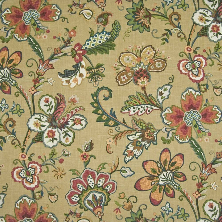 Tidewater Garden Tea by Kasmir Fabric 1389 USA 15,000 Wyzenbeek Double Rubs H: 27 inches, V:36 inches 54 - Fabric Carolina - Kasmir
