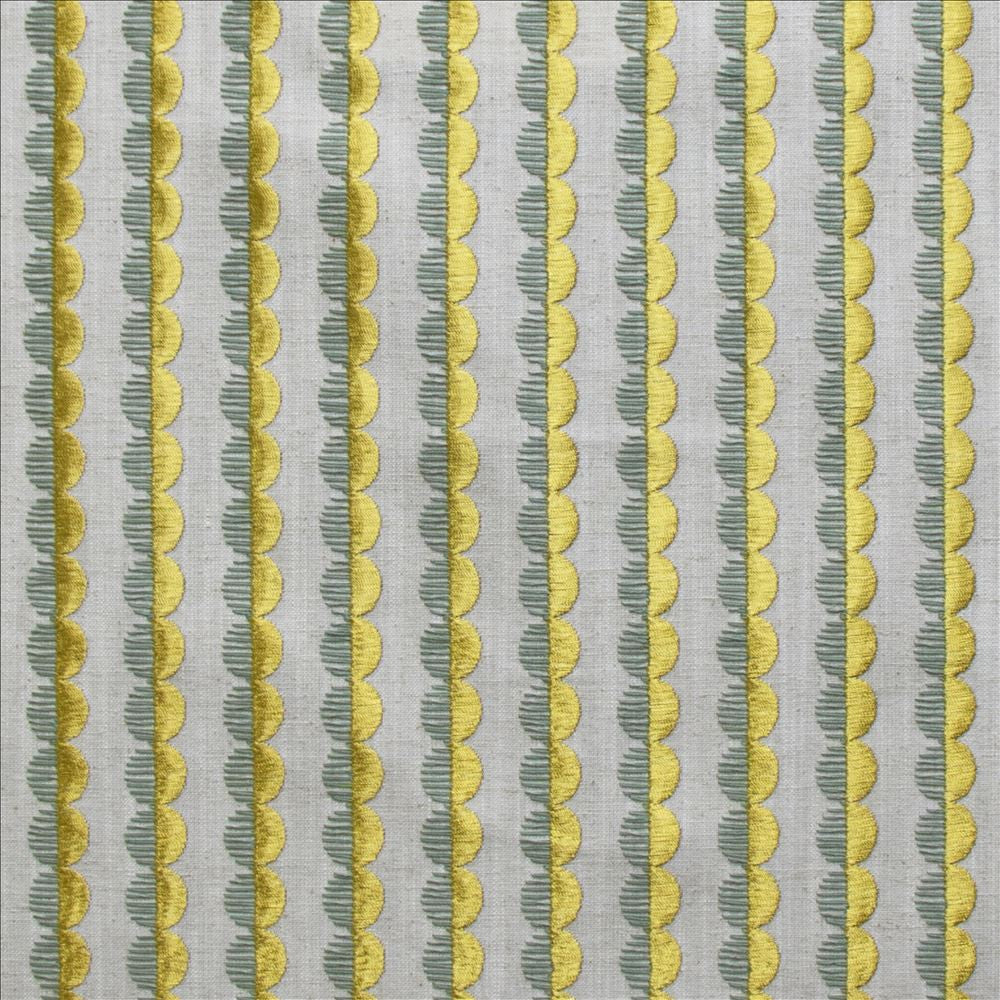 Tieling Lime  by Kasmir Fabric 1477 83% Polyester 11% Cotton 6% Linen  INDIA  </p><p>Repeat: Horizontal: 1 1/8 inches and Vertical: 5/8 inches 53  - Fabric Carolina -
