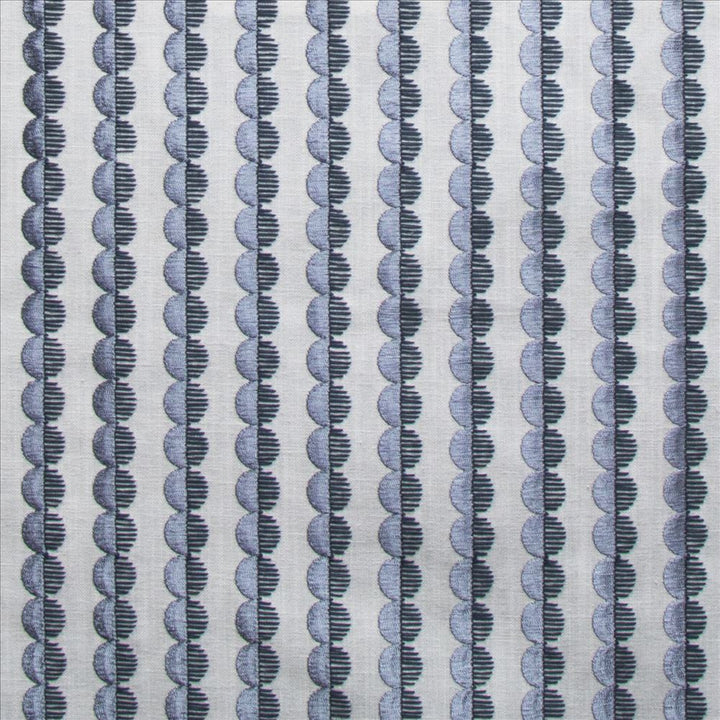 Tieling Navy  by Kasmir Fabric 1477 83% Polyester 11% Cotton 6% Linen  INDIA  </p><p>Repeat: Horizontal: 1 1/8 inches and Vertical: 5/8 inches 53  - Fabric Carolina -