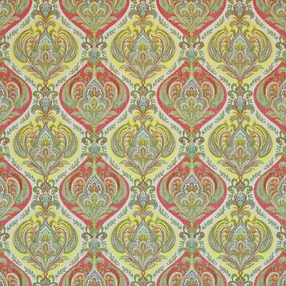 Tilden Paisley Sunshine by Kasmir Fabric 1399 PERU 12,000 Wyzenbeek Double Rubs H: 9 inches, V:9 inches 54 - 55 - Fabric Carolina - Kasmir