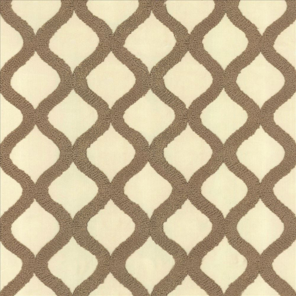 Time After Time Latte by Kasmir Fabric 5111 100% Polyester INDIA 13,500 Wyzenbeek Double Rubs Horizontal: 4 2/8 inches and Vertical: 4 4/8 inches 51 - 56 - Fabric Carolina -