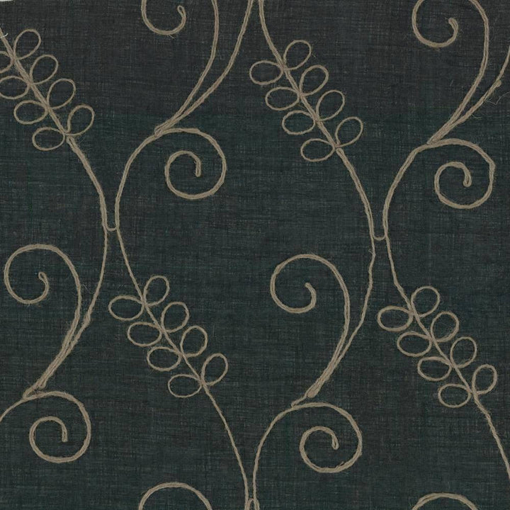 Tinedale Ebony by Kasmir Fabric 5012 CHINA Not Tested H: 8 4/8 inches, V:17 inches 58 - 59 - Fabric Carolina - Kasmir