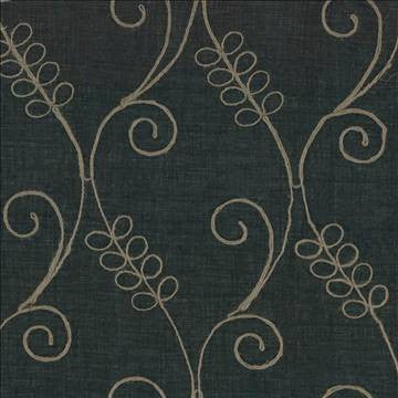 Tinedale Ebony by Kasmir Fabric 5012 100% Polyester CHINA Not Tested H: 8 4/8 inches, V: 17 inches 58 - 59 - Fabric Carolina - Kasmir