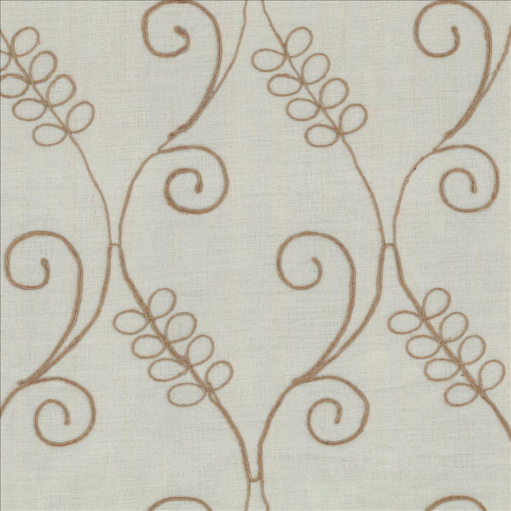 Tinedale Natural by Kasmir Fabric 5012 100% Polyester
 CHINA Not Tested </p><p>Repeat: Horizontal: 8 4/8 inches and Vertical: 17 inches 52 - Fabric Carolina -