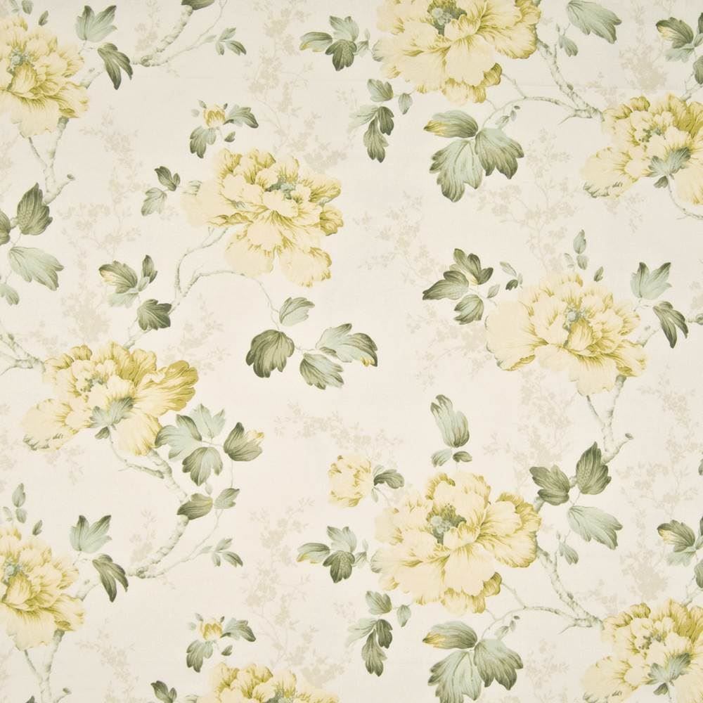 Tipler Garden Buttercup by Kasmir Fabric 1384 100% Cotton
 TURKEY Not Tested Horizontal: 27 inches and Vertical: 25 2/8 inches 54 - Fabric Carolina -