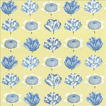 Tiptoe Through Bluebell by Kasmir Fabric 1417 100% Cotton PERU 42,000 Wyzenbeek Double Rubs H: 27 inches, V: 25 2/8 inches 54 - 55 - Fabric Carolina - Kasmir