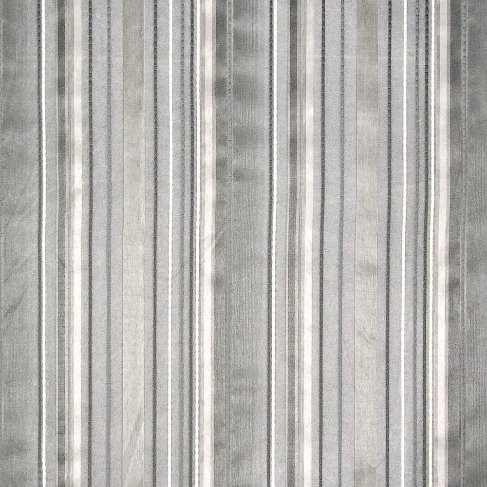 Tipton Stripe Silver  by Kasmir Fabric See sample 100% Polyester
 TURKEY Not Tested </p><p>Repeat: Horizontal: N/A and Vertical: 13 2/8 inches 118  - Fabric Carolina -