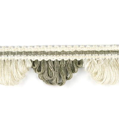 Bay Scallop Fringe Linen by Baker Lifestyle Trim