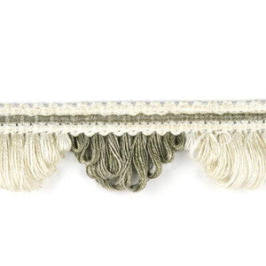 Bay Scallop Fringe Linen by Baker Lifestyle Trim