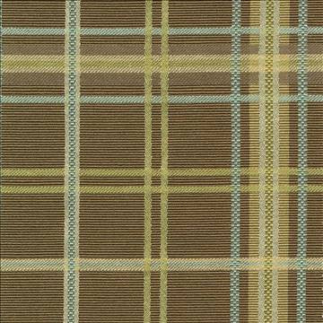 Tobago Plaid Cafe by Kasmir Fabric 1421 53% Cotton 47% Polyester TAIWAN 30,000 Wyzenbeek Double Rubs H: 4 4/8 inches, V: 4 4/8 inches 54 - 55 - Fabric Carolina - Kasmir