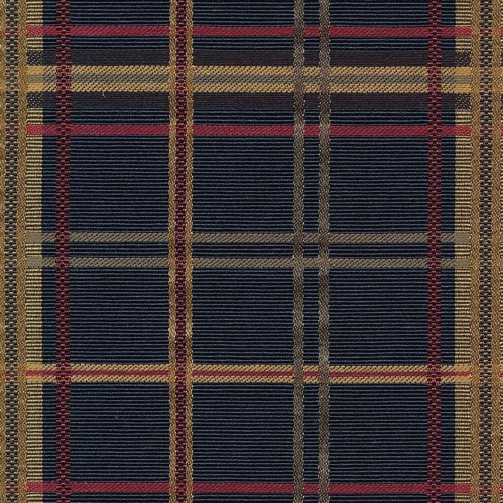 Tobago Plaid Heraldic by Kasmir Fabric 1421 53% Cotton
47% Polyester
 TAIWAN 30,000 Wyzenbeek Double Rubs Horizontal: 4 4/8 inches and Vertical: 4 4/8 inches 54 - Fabric Carolina -