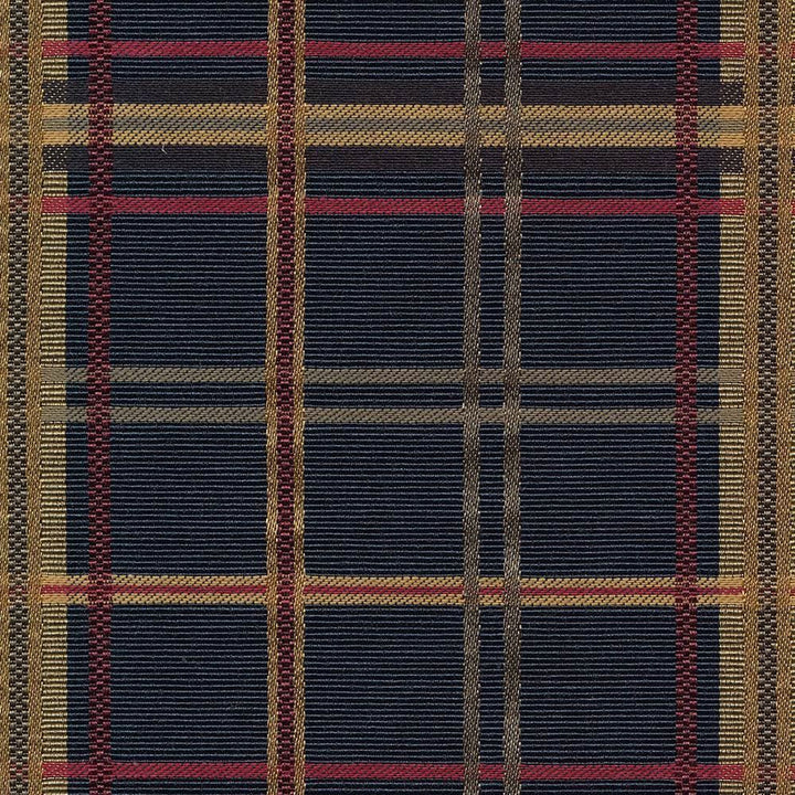 Tobago Plaid Heraldic by Kasmir Fabric 1421 53% Cotton
47% Polyester
 TAIWAN 30,000 Wyzenbeek Double Rubs Horizontal: 4 4/8 inches and Vertical: 4 4/8 inches 54 - Fabric Carolina -