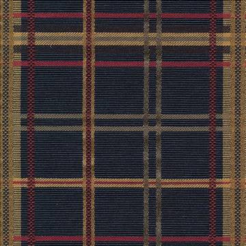Tobago Plaid Heraldic by Kasmir Fabric 1421 53% Cotton 47% Polyester TAIWAN 30,000 Wyzenbeek Double Rubs H: 4 4/8 inches, V: 4 4/8 inches 54 - 55 - Fabric Carolina - Kasmir