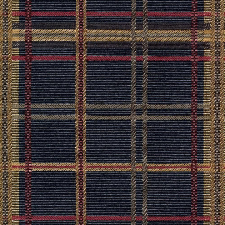Tobago Plaid Heraldic by Kasmir Fabric 1421 TAIWAN 30,000 Wyzenbeek Double Rubs H: 4 4/8 inches, V:4 4/8 inches 54 - 55 - Fabric Carolina - Kasmir