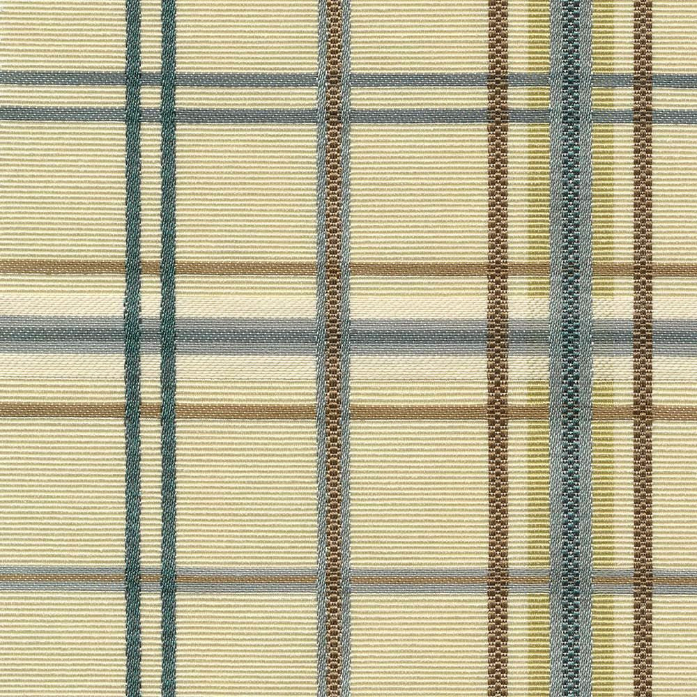 Tobago Plaid Seaside by Kasmir Fabric 1421 53% Cotton
47% Polyester
 TAIWAN 30,000 Wyzenbeek Double Rubs Horizontal: 4 4/8 inches and Vertical: 4 4/8 inches 54 - Fabric Carolina -