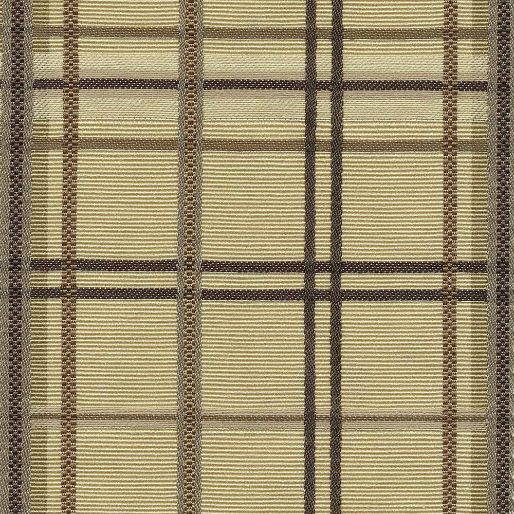 Tobago Plaid Travertine by Kasmir Fabric 1421 TAIWAN 30,000 Wyzenbeek Double Rubs H: 4 4/8 inches, V:4 4/8 inches 54 - 55 - Fabric Carolina - Kasmir