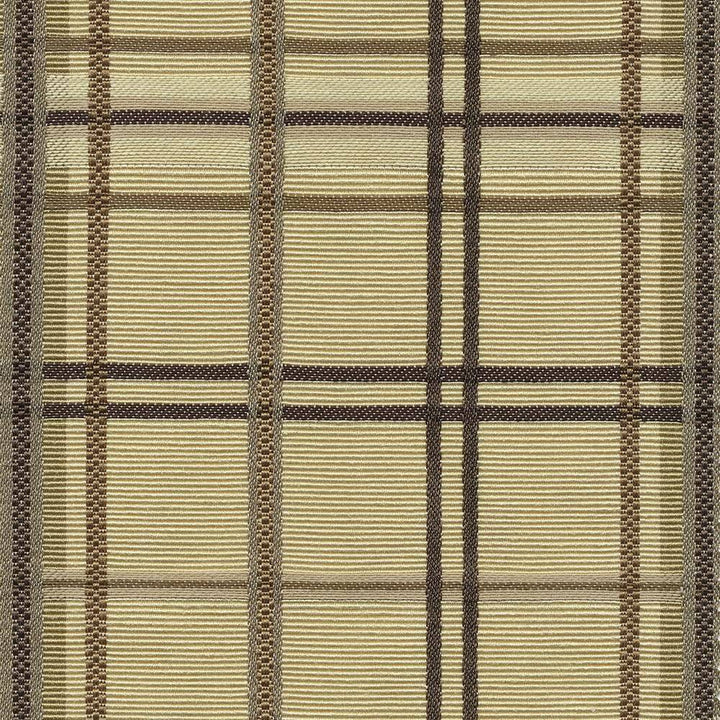 Tobago Plaid Travertine by Kasmir Fabric 1421 TAIWAN 30,000 Wyzenbeek Double Rubs H: 4 4/8 inches, V:4 4/8 inches 54 - 55 - Fabric Carolina - Kasmir