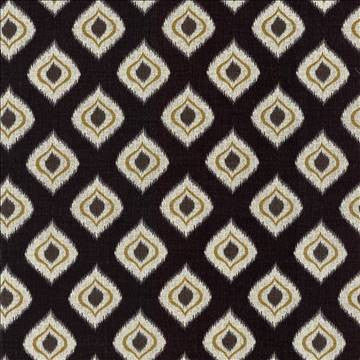 Tonto Ebony by Kasmir Fabric 5084 100% Cotton PAKISTAN 15,000 Wyzenbeek Double Rubs H: 4 4/8 inches, V: 4 4/8 inches 54 - 55 - Fabric Carolina - Kasmir