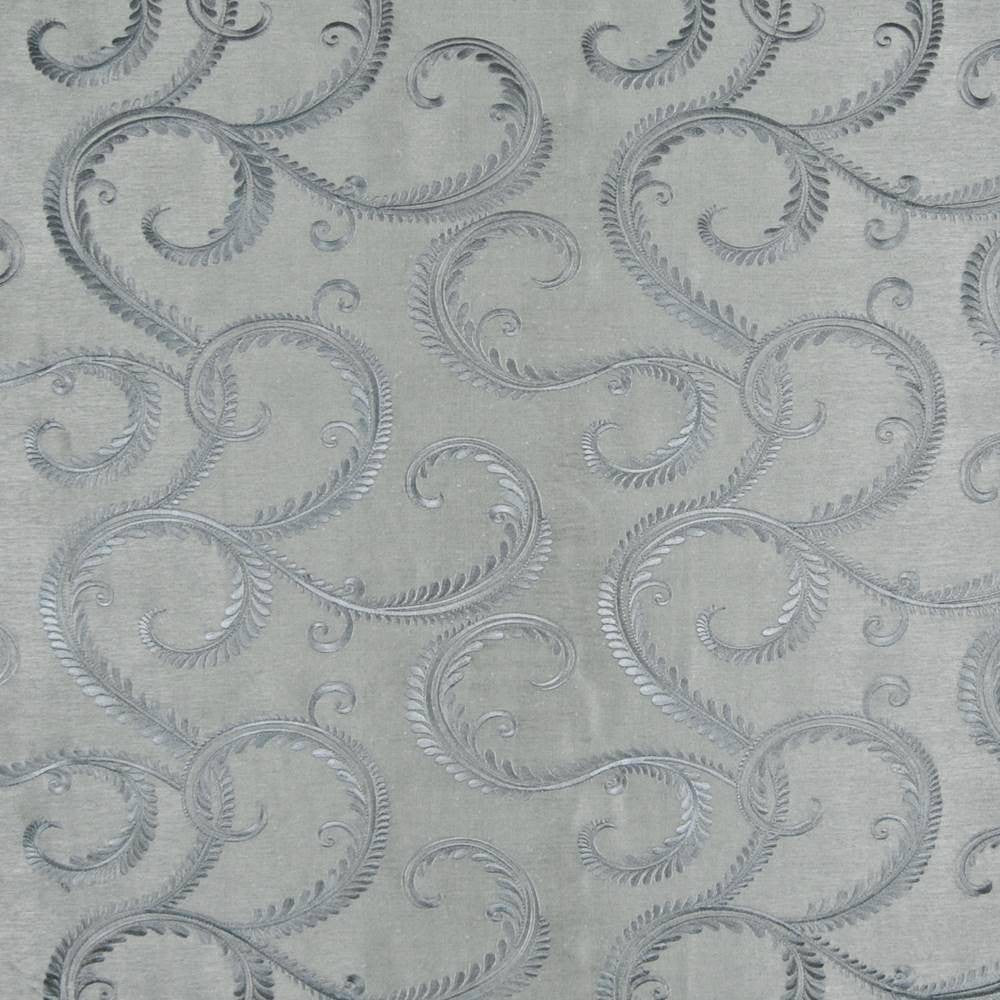 Tosca Scroll Blue Steel by Kasmir Fabric 1388 INDIA 47,000 Wyzenbeek Double Rubs H: 15 4/8 inches, V:12 4/8 inches 54 - 55 - Fabric Carolina - Kasmir