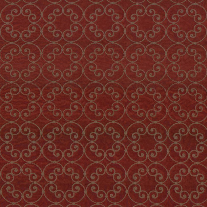Tracery Spice by Kasmir Fabric 5071 CHINA Not Tested H: 5 6/8 inches, V:5 6/8 inches 56 - 58 - Fabric Carolina - Kasmir