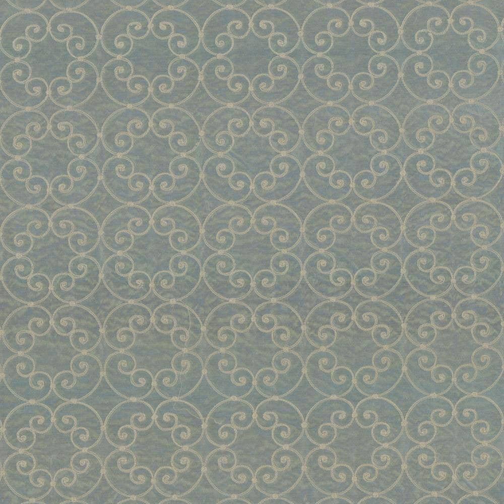 Tracery Steel Blue by Kasmir Fabric 5073 CHINA Not Tested H: 5 6/8 inches, V:5 6/8 inches 56 - 58 - Fabric Carolina - Kasmir