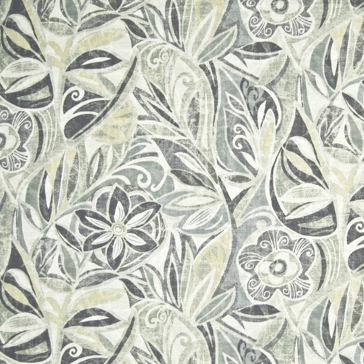 Tradewind Floral Graphite by Kasmir Fabric 1386 ISRAEL 15,000 Wyzenbeek Double Rubs H: 27 inches, V:25 2/8 inches 54 - 55 - Fabric Carolina - Kasmir