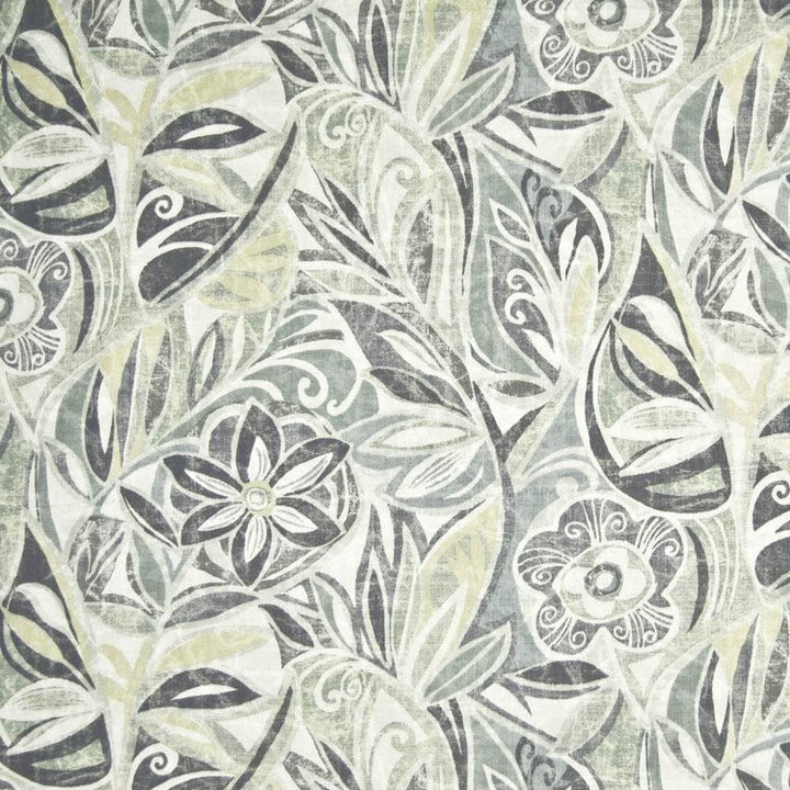 Tradewind Floral Graphite by Kasmir Fabric 1386 100% Cotton
 ISRAEL 15,000 Wyzenbeek Double Rubs Horizontal: 27 inches and Vertical: 25 2/8 inches 54 - Fabric Carolina -