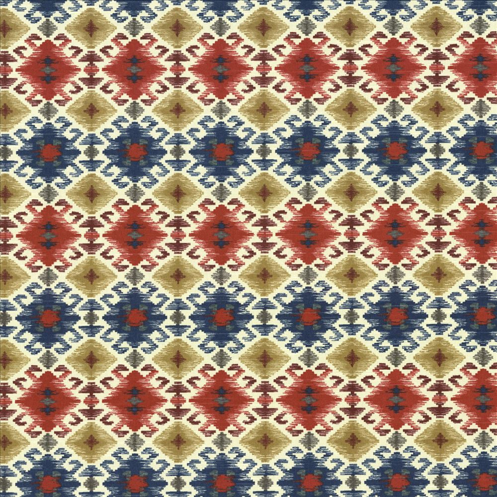 Trading Post Admiral by Kasmir Fabric 5087 100% Cotton
 UAE 30,000 Wyzenbeek Double Rubs Horizontal: 3 3/8 inches and Vertical: 6 6/8 inches 54 - Fabric Carolina -