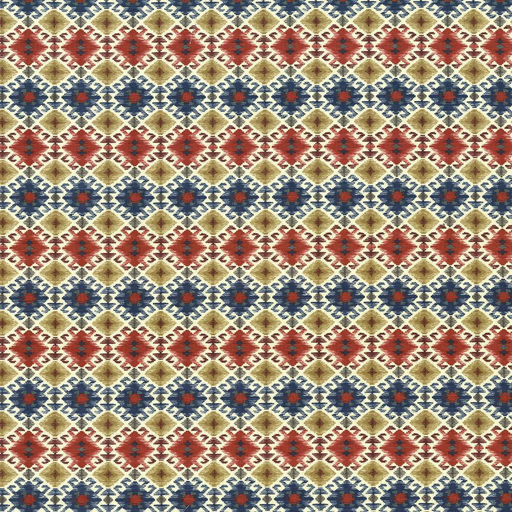 Trading Post Admiral by Kasmir Fabric 5087 100% Cotton
 UAE </p><p>Repeat: Horizontal: 3 3/8 inches and Vertical: 6 6/8 inches 54 - 55 - Fabric Carolina -