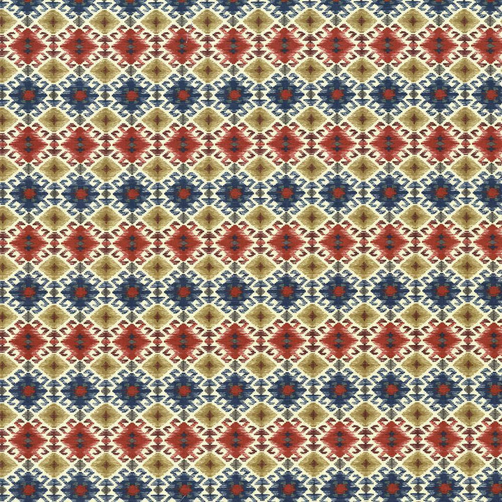Trading Post Admiral by Kasmir Fabric 5087 100% Cotton
 UAE </p><p>Repeat: Horizontal: 3 3/8 inches and Vertical: 6 6/8 inches 54 - 55 - Fabric Carolina -