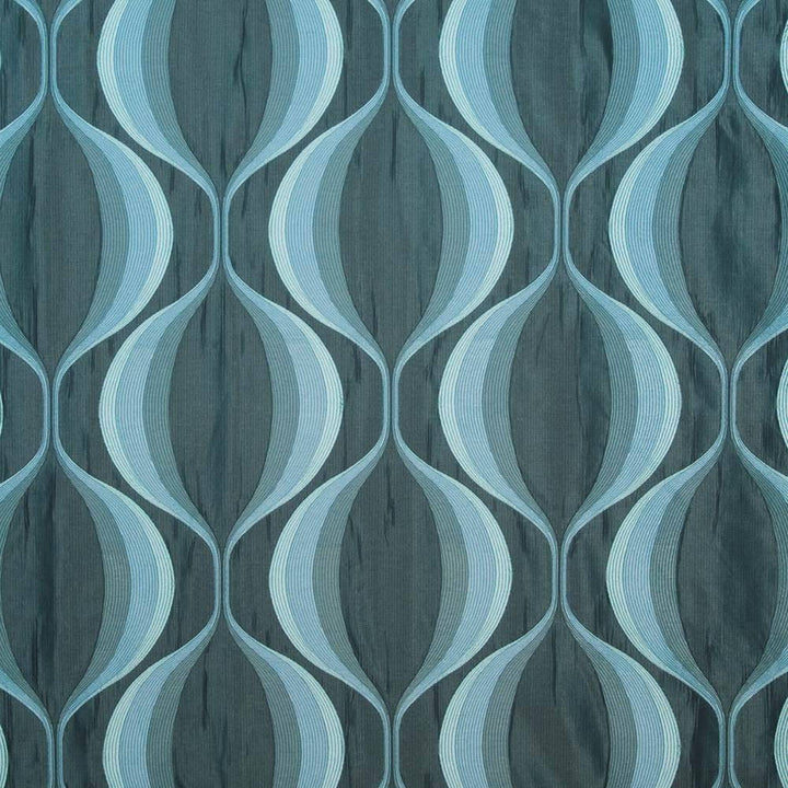 Tranquility Turquoise by Kasmir Fabric 1401 CHINA Not Tested H: 14 6/8 inches, V:16 inches 59 - Fabric Carolina - Kasmir