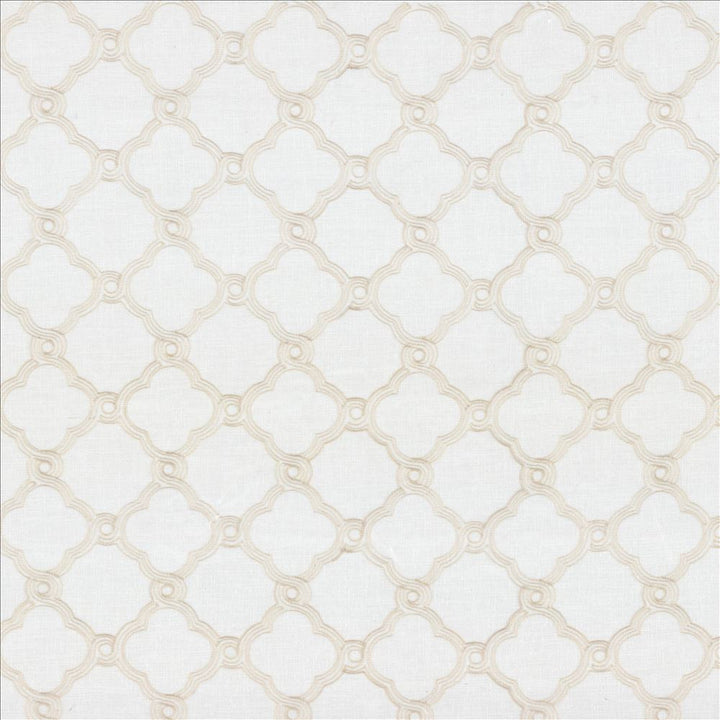 Tread Ivory  by Kasmir Fabric See sample 100% Polyester
 CHINA Not Tested </p><p>Repeat: Horizontal: 6 inches and Vertical: 6 inches 47  - Fabric Carolina -