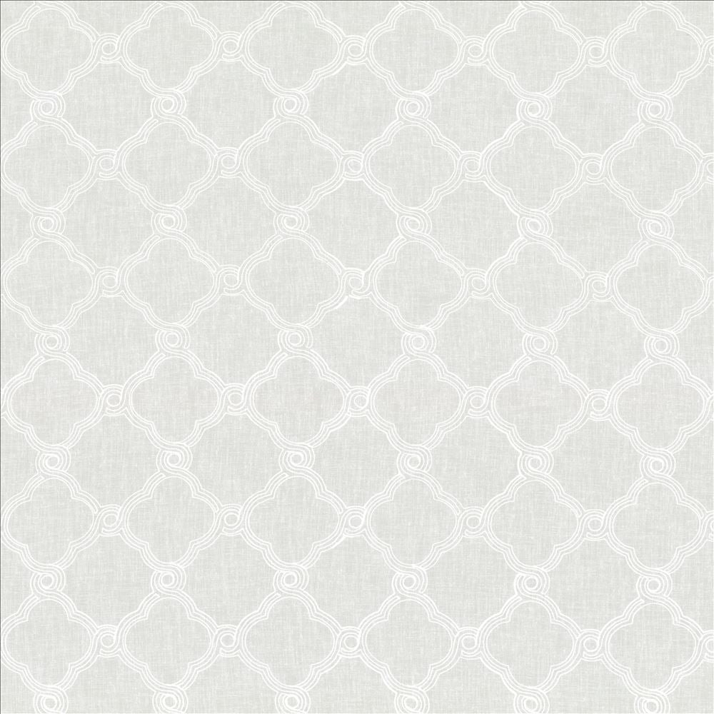 Tread White by Kasmir Fabric 5108 100% Polyester
 CHINA </p><p>Repeat: Horizontal: 6 inches and Vertical: 6 inches 47 - 60 - Fabric Carolina -
